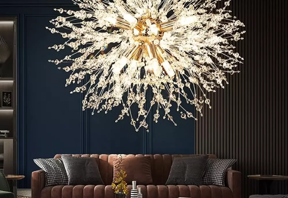 ceiling mount crystal chandelier
