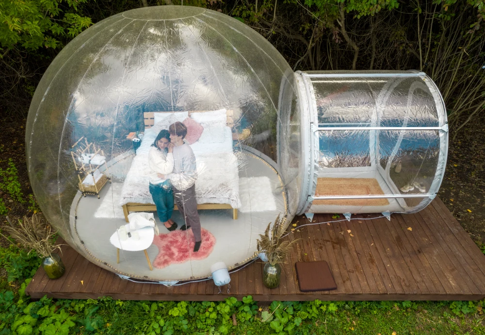 how to use a bubble tent