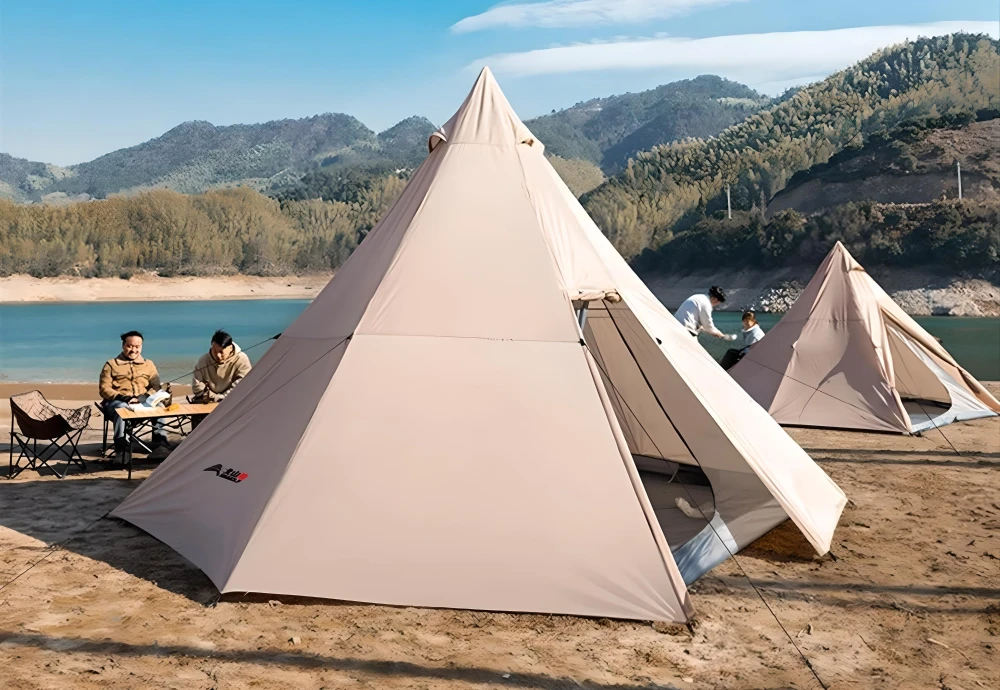 white teepee tents