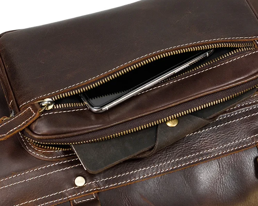 mens carry on bags leather