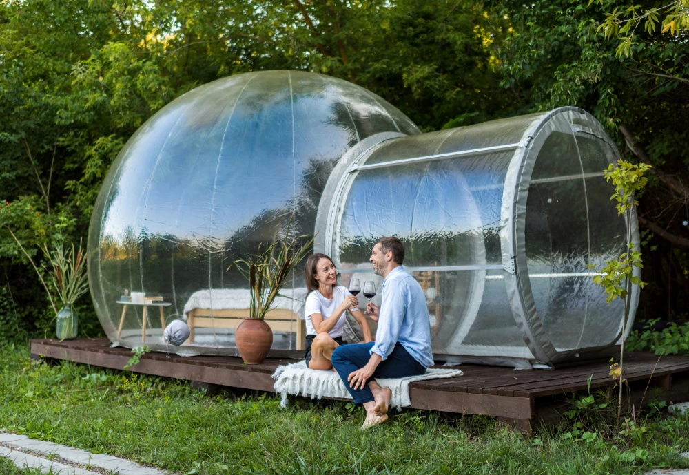 how to use a bubble tent